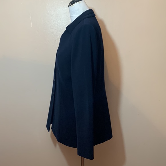 Le Suit Classic Vintage 4 Button Navy Blazer - Picture 4 of 10